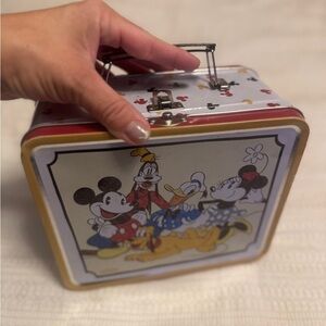 Disney Classic Characters Metal Lunch Box - Red, Yellow, Black